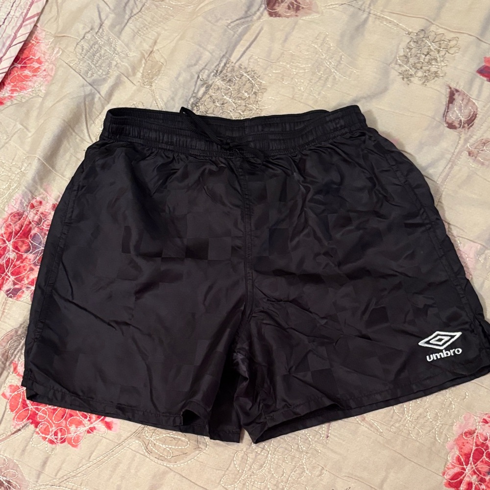 Umbro Nylon Black Sports Shorts